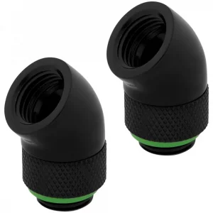 CORSAIR Hydro X Series XF Embout 45° rotatif - Noir (x 2)