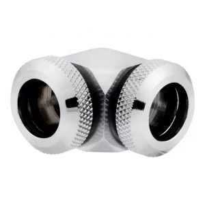 CORSAIR Hydro X Series XF Raccords à 90° 12mm OD - Chrome (x 2)